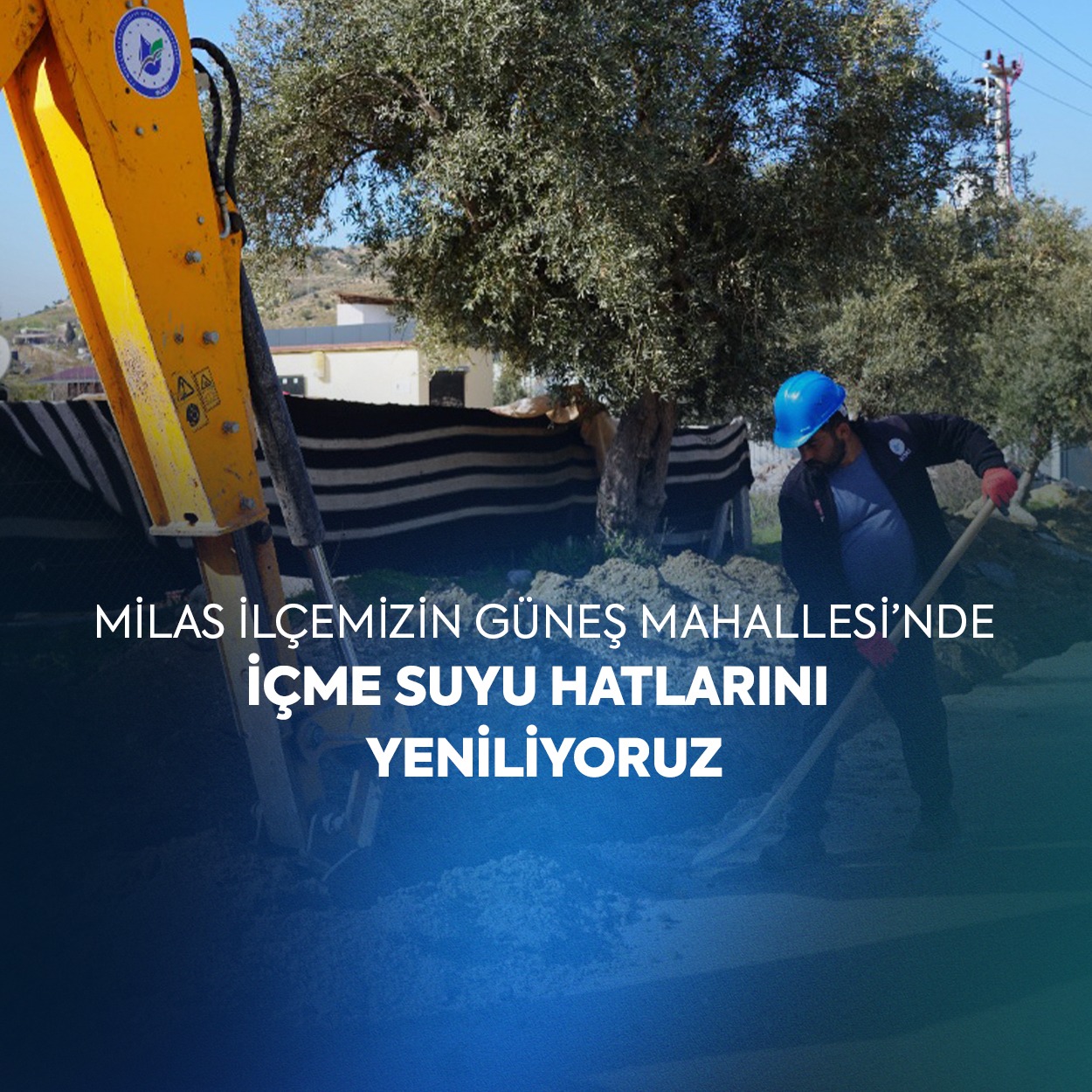 MUSKİ, Milas ilçesi Güneş Mahallesi’nde İçme Suyu Hatlarını Yeniliyor