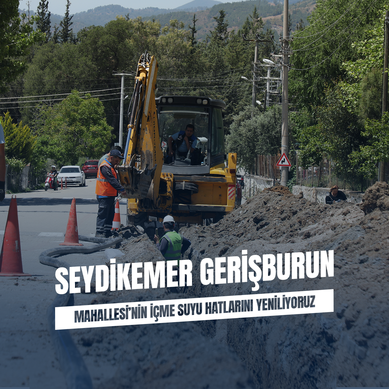Seydikemer’de Kesintisiz Su İçin 500 Metrelik Yeni Hat Döşendi
