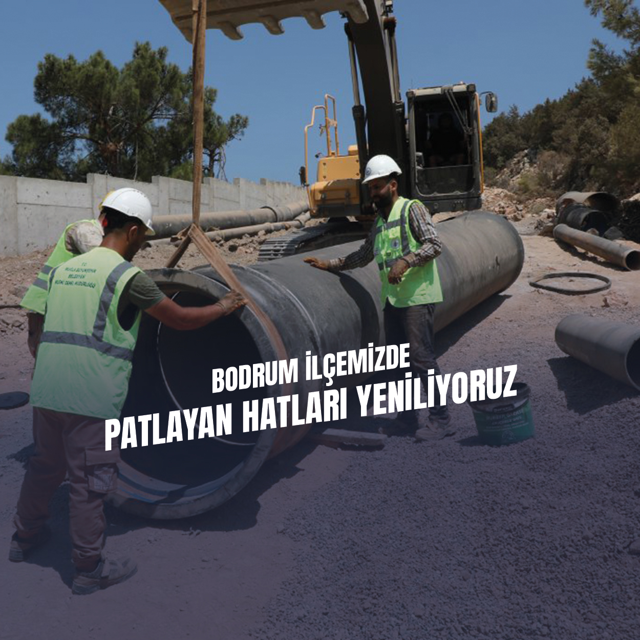 Bodrum’un Patlayan Hatlarını Büyükşehir Yeniliyor
