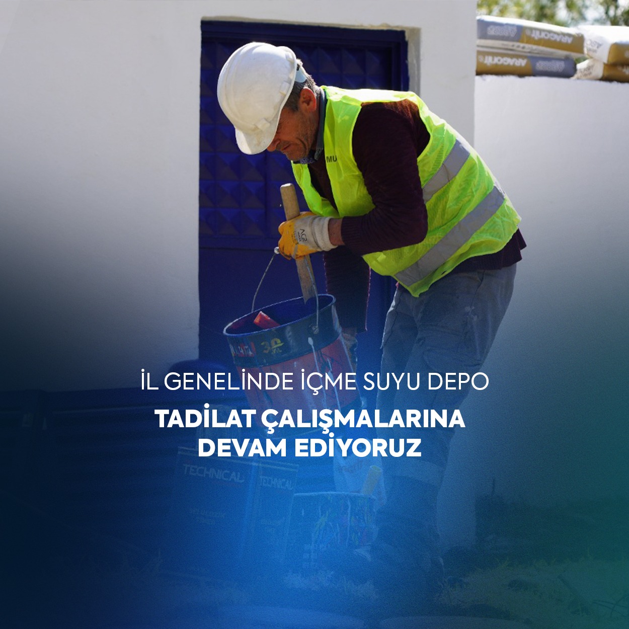 MUSKİ, İl Genelindeki İçme Suyu Depolarında Tadilat Çalışmalarına Devam Ediyor