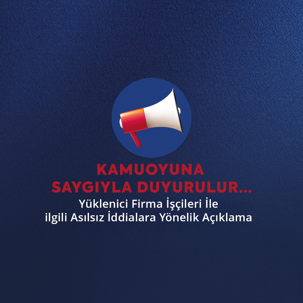 Bir Yerel Haber Sitesinde Yüklenici Firmayla ilgili Asılsız İddialara Yönelik Açıklama