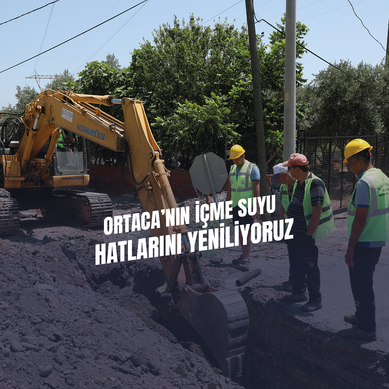 Ortaca Bahçelievler’de İçme Suyu İçin Altyapı Yenileniyor